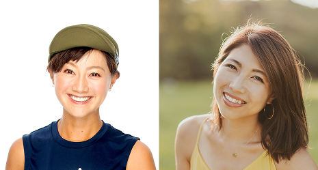 写真：福島和可菜さん、SUIさん